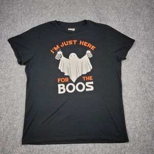 Mission Ridge I'm Just Here For The Boos T-Shirt Mens XL Black Halloween Ghost
